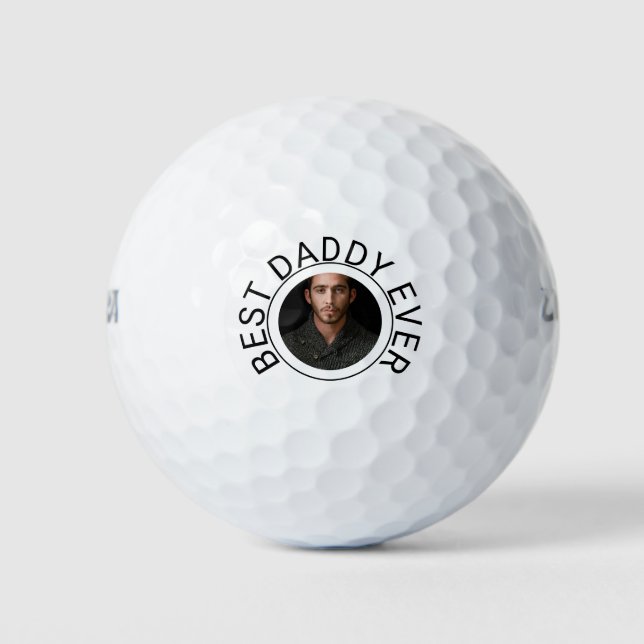 Best Daddy Ever Fathers Day Golf Balls (Front)