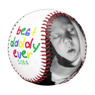 Best Daddy Ever Fathers Day Personalized Baseball