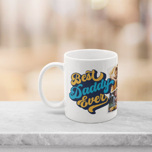 Best Daddy Ever   Fathers Day Photo Collage Coffee Mug