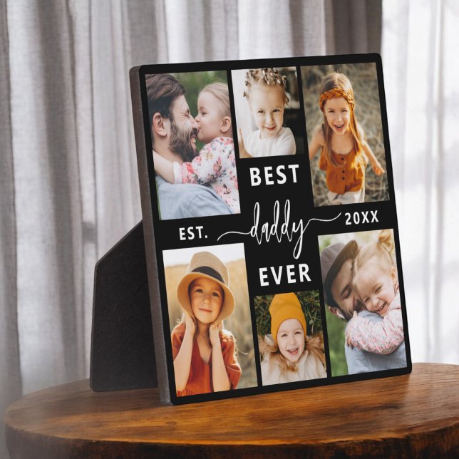 Best Daddy Ever - Father's Day Photo Collage Plaque (Creator Uploaded)