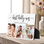 Best Daddy Ever - Father's Day Photo Collage Plaque<br><div class="desc">Celebrate your dad with the "Best Daddy Ever" Father's Day Photo Collage Plaque, a heartfelt tribute to the man who means the world to you. This beautifully crafted plaque features a high-quality, customizable photo collage, allowing you to showcase cherished memories and special moments. The collage is elegantly arranged around the...</div>