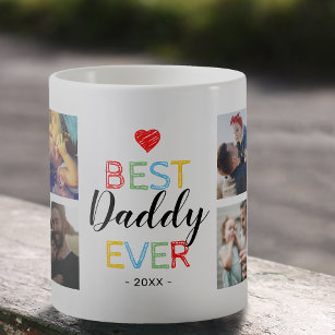 Best Daddy Ever Gift Photo Frosted Glass Coffee Mug