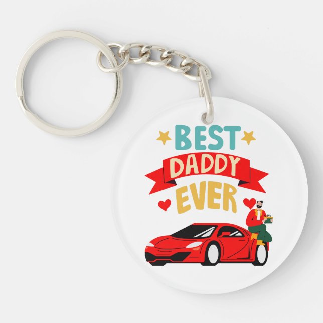 Best Daddy Ever Keychain (Front)