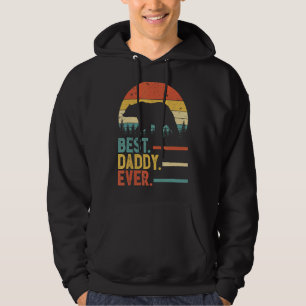 Best Daddy Ever Men Vintage Retro Bear Decor Dad P Hoodie