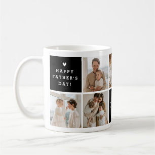 'Best Daddy Ever' Message Custom 7 Photo Collage Coffee Mug