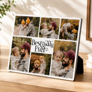 Best Daddy Ever Personalized Family Photo Plaque