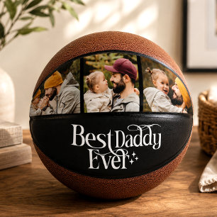 Best Daddy Ever Personalized Photo Basketball