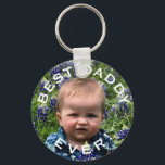 Best daddy ever personalized photo keychain<br><div class="desc">This personalized photo gift key-chain is the perfect gift for Father's day,  birthday or any celebration. It works great for Grandpa as well! 
Simply replace the photo with your own and customize the text in the edit field provided.</div>