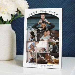 Best Daddy Ever Personalized Photo Memory Collage Plaque