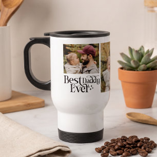 Best Daddy Ever Personalized Photo Travel Mug