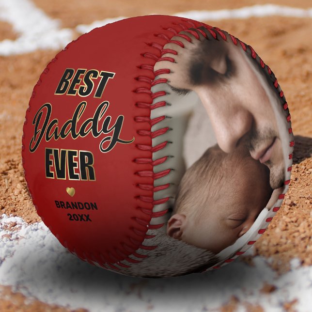 Best Daddy Ever Photo Baseball (Creator Uploaded)