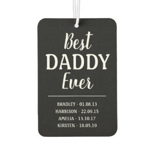 Best Daddy Ever Photo Collage Air Freshener