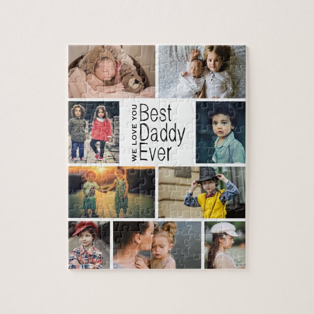 Best Daddy Ever Photo Collage Jigsaw Puzzle (Vertical)