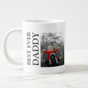 Best Daddy Ever Photo Mug, Custom Father birthday  Large Coffee Mug
