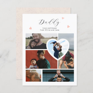 Best Daddy Gift 6 Photo Collage Love Postcard