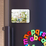 Best Daddy in the Universe Custom Photo Magnet<br><div class="desc">Personalize this simple and modern photo magnet for your dad (daddy, papa etc). The template is set up ready for you to add your own photo and edit the sample wording if you wish. Sample text currently reads "Best Daddy in the universe". The design has a trendy colour palette of...</div>