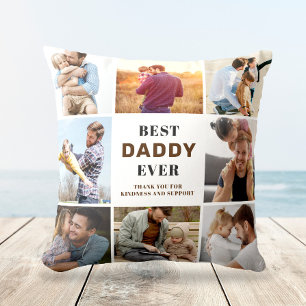 BEST DADDY Photo Collage Cadeau Jeu Oreiller