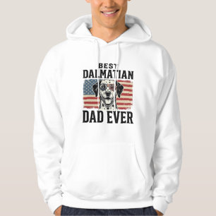 Best Dalmatian Dad Ever Patriotic Dog Shirt Design