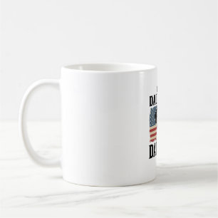 Best Dalmatian Dad Ever Patriotic Dog Shirt Design Coffee Mug