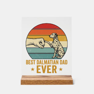 Best Dalmatian Dad Ever Vintage Fist Bump Shirt_1 Acrylic Sign