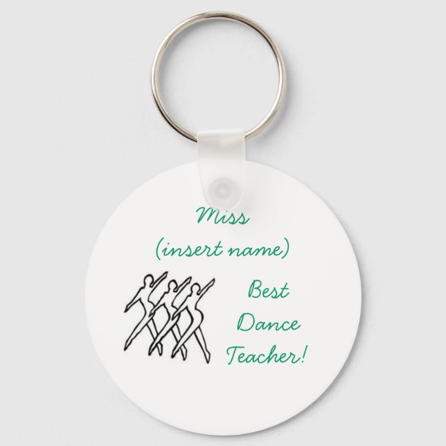 Best Dance Teacher! - keychain (Front)