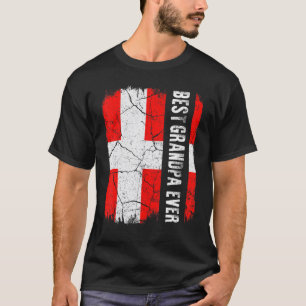 Best Danish Grandpa Ever Denmark Flag Father's Day T-Shirt