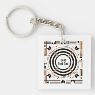 Best Dart Dad – Happy Father’s Day Keychain