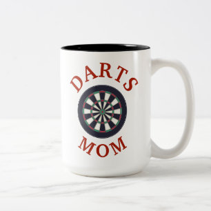 Best "DARTS MOM" Ever! Mother's Day Two-Tone Coffee Mug