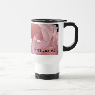 BEST DAUGHTER Coffee Mug Gift Pink Rose Birthday