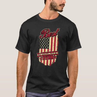 Best Daughter Ever Patriotic Vintage American Flag T-Shirt