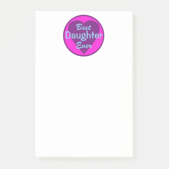 Best Daughter Ever Post-it Notes (Front)