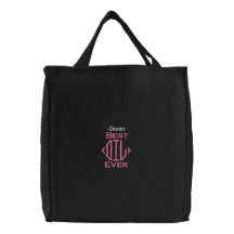 Best Daughter in Law Ever Custom Name Embroidered Bags