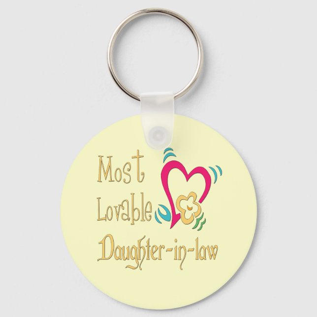 Best Daughter-in-law Gifts Keychain (Front)