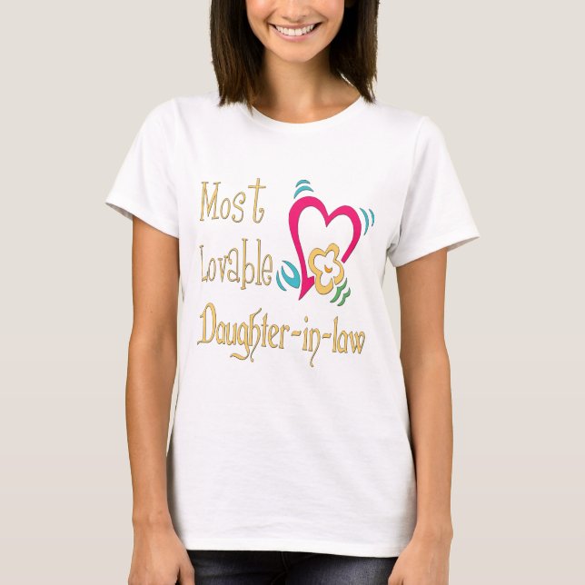 Best Daughter-in-law Gifts T-Shirt (Front)