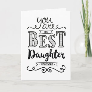 Best Daughter in the World Birthday Card