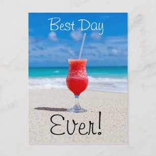 Best Day Beach Postcard