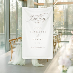 BEST DAY EVER!  Elegant, Wedding Banner