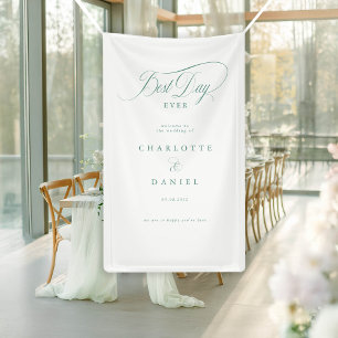 BEST DAY EVER!  Elegant, Wedding Banner