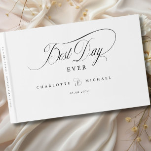 BEST DAY EVER! Elegant, Wedding Guest Book