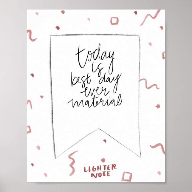 Best day ever poster (Front)