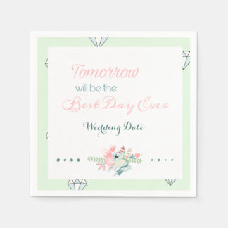 Best Day Ever (Rehearsal Dinner) Napkin