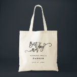 Best Day Ever Wedding Gift Tote Bag<br><div class="desc">Modern Script best day ever personalized wedding tote bag.</div>