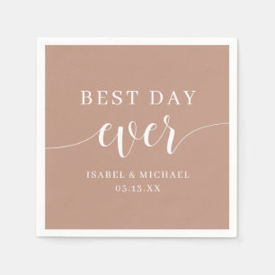 Best Day Ever Wedding Napkins