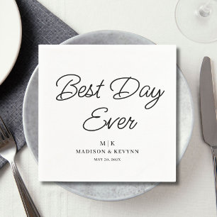 Best Day Ever Wedding Napkins