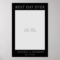 Best Day Ever Wedding Selfie Photo Frame