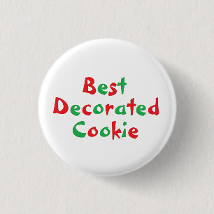 "Best Decorated Cookie" Award Pin