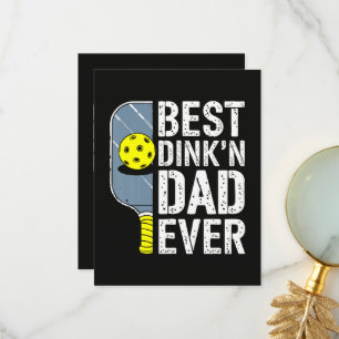 Best Dink'N Dad Ever Pickleball Thank You Card