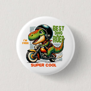 Best dino rider super cool  1 inch round button