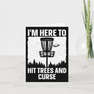 Best Disc Golf Art For Men Women Kids Disc Golfer Card