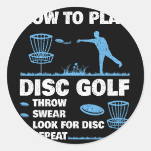 Best Disc Golf For Men Women Disc Golf Tournament Classic Round Sticker